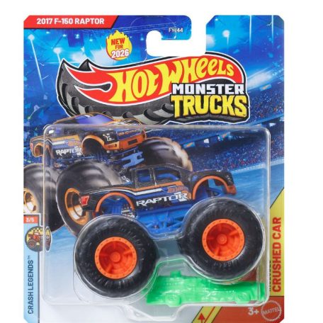 Hot Wheels Monster Trucks játékautó kilapítható gumiautóval - 2017 F-150 Raptor