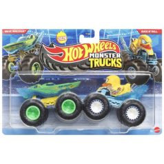   Hot Wheels Monster Trucks Demolition Doubles - Wave Wrecker vs Duck N' Roll