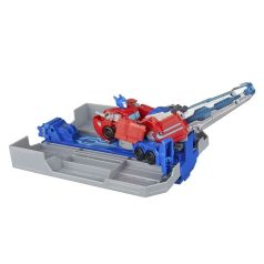   Transformers EarthSpark - Truck to Playset - Optimus Prime Battle Trailer