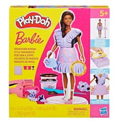   Play-Doh Barbie Fashionista Ruffles ruhatervező gyurmaszett Barbie babával