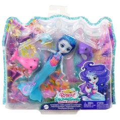   EnchanTimals Royal babák állatka családdal-Dorinda delfin családja