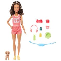 Barbie feltöltődés - Futó Barbie baba kiegészítőkkel