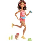 Barbie feltöltődés - Futó Barbie baba kiegészítőkkel