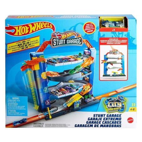 Hot Wheels Trükkös garázs játékszett