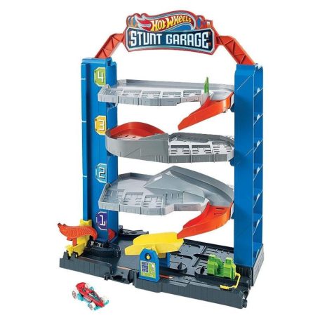 Hot Wheels Trükkös garázs játékszett
