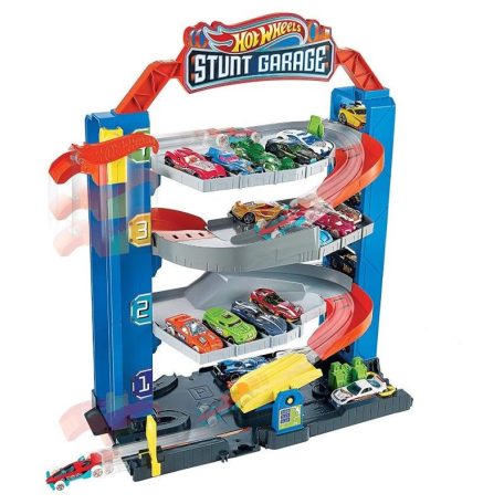 Hot Wheels Trükkös garázs játékszett