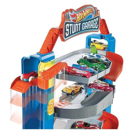 Hot Wheels Trükkös garázs játékszett