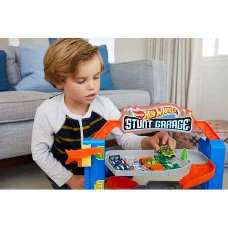 Hot Wheels Trükkös garázs játékszett