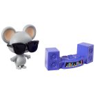 Barbie Extravagáns baba kisegérrel - Nyomott virágmintás dzsekivel