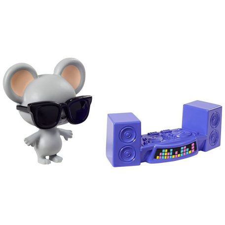 Barbie Extravagáns baba kisegérrel - Nyomott virágmintás dzsekivel