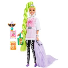   Barbie Extravagáns baba papagájjal - Pink masnis fehér hosszú pólóban