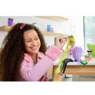 Barbie Extravagáns baba papagájjal - Pink masnis fehér hosszú pólóban