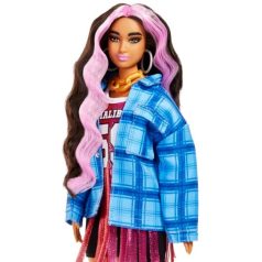   Barbie Extravagáns baba csivavával - Kockás kék kabátban