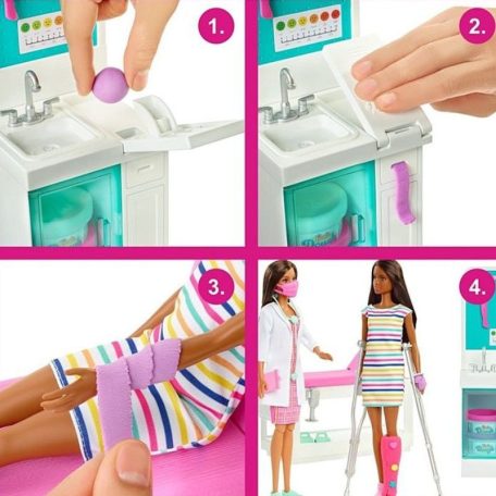 Barbie Karrierbabák - Mobilklinika játékszett babával
