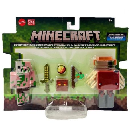 Minecraft 2 db-os figuraszett - Zombivá vált malacember és Lépegető