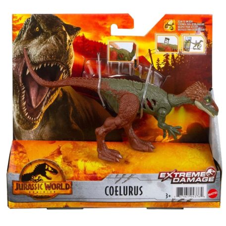 Jurassic World 3: Világuralom - Extreme Damage Coelurus dinoszaurusz figura