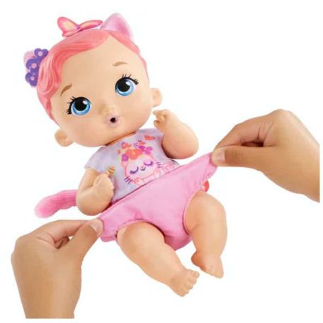 My Garden Baby - Édi bédi Gondoskodás pisilő, kék szemű cica baba