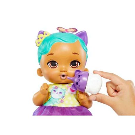 My Garden Baby - Édi bédi Gondoskodás pisilő, barna szemű cica baba