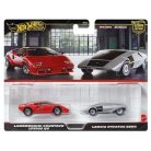 Hot Wheels Deluxe kisautók 2-es csomag - Lamborghini Countach LP5000 QV és Lancia Stratos Zero