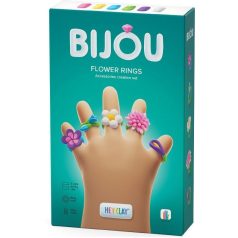 Hey Clay Bijou gyurmaszett - Virág gyűrűk