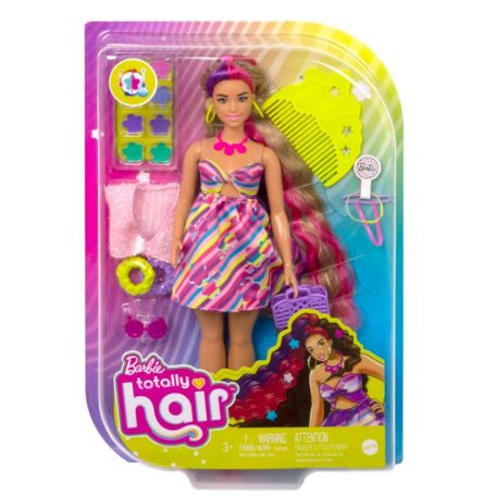 Barbie Totally Hair - Baba Virágos hajdísszel