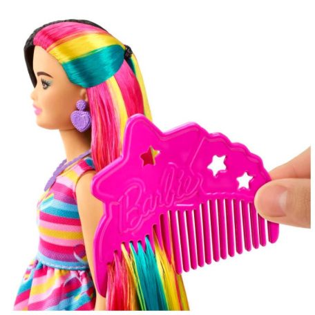 Barbie Totally Hair - Baba Szívecskés hajdísszel