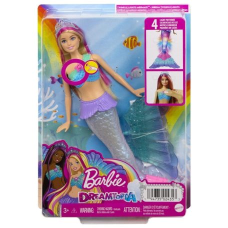 Barbie Dreamtopia - Tündöklő Szivárványsellő Barbie baba