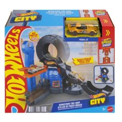 Hot Wheels - Belvárosi gumiabroncs-üzlet pályaszett