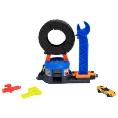 Hot Wheels - Belvárosi gumiabroncs-üzlet pályaszett