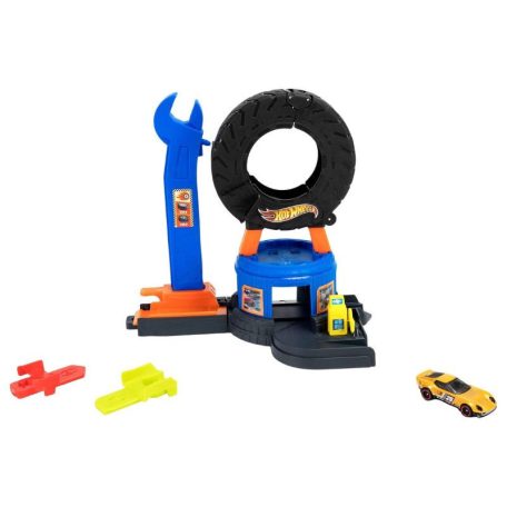 Hot Wheels - Belvárosi gumiabroncs-üzlet pályaszett