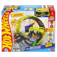 Hot Wheels City Kígyóspirál támadás pályaszett