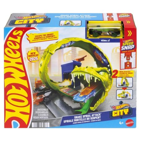 Hot Wheels City Kígyóspirál támadás pályaszett