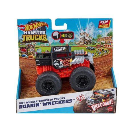 Hot Wheels Monster Trucks játékautó Roarin Wreckers - Boneshaker