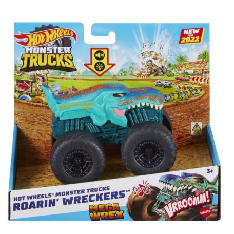 Hot Wheels Monster Trucks játékautó Roarin Wreckers - MegaWrex