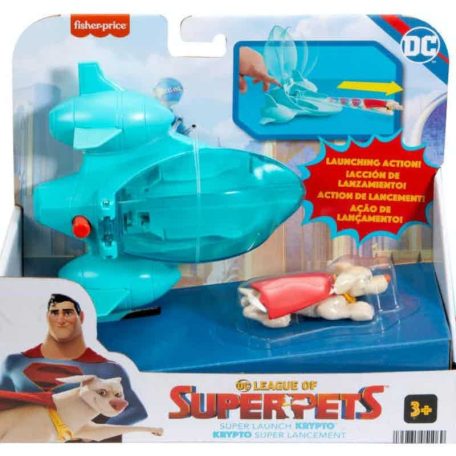 Fisher-Price DC League Of Superpets Kiskedvencek járművel - Krypto