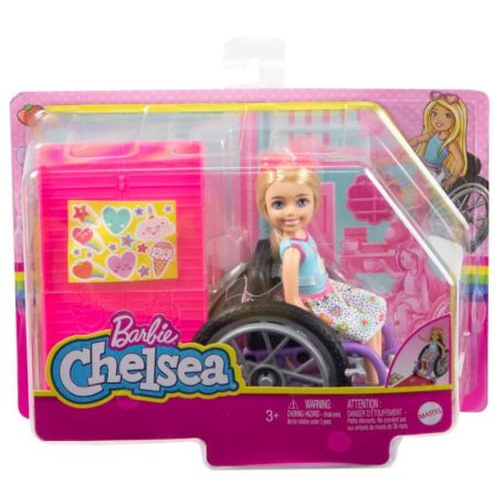 Barbie Chelsea baba kerekesszékben