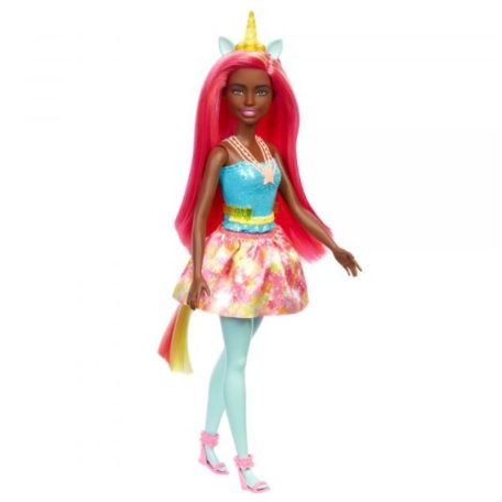 Barbie Dreamtopia - Pink hajú unikornis baba