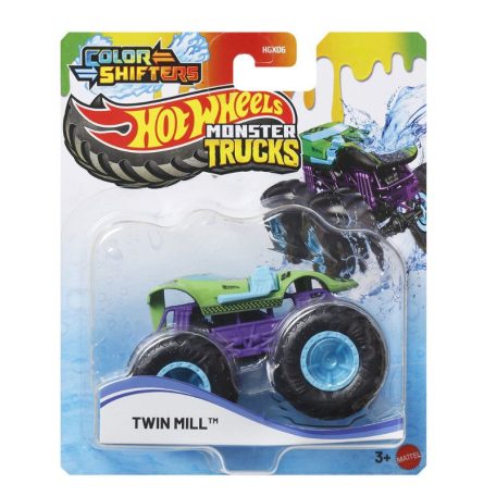 Hot Wheels Monster Truck Color Shifters színváltós kisautó - Twin Mill (1:64)