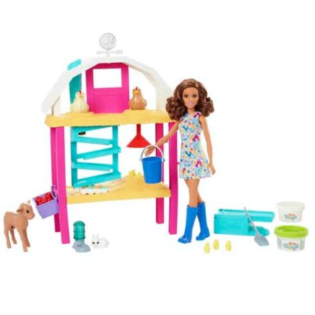 Barbie Tojásfarm állatokkal és babával