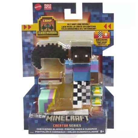 Minecraft Creator Series figura - Kockás melegítő karakter