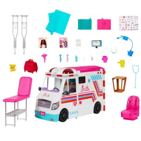 Barbie - Mentőautó játékszett