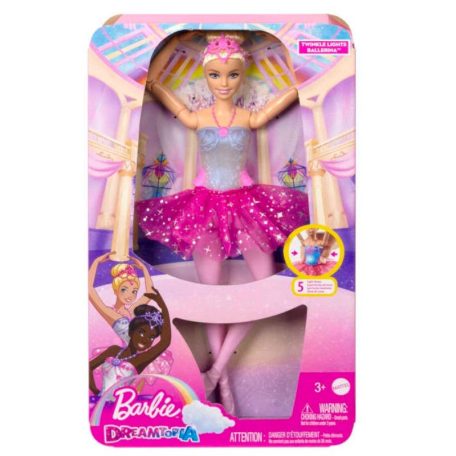 Barbie Dreamtopia - Tündöklő szivárványbalerina baba
