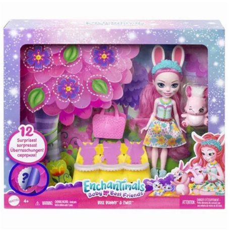 EnchanTimals Baby Best Friends - Bree Bunny és Twist játékszett