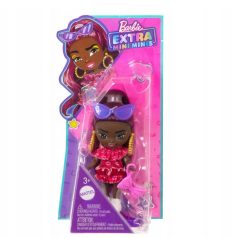   Barbie Extra Mini Minis figura - Vörös hajú baba pink csókos ruhában