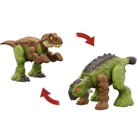 Jurassic World Fierce Changers - Tyrannosaurus Rex és Ankylosaurus átalakítható játékfigura