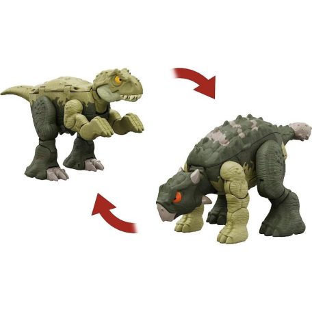 Jurassic World Fierce Changers - Tyrannosaurus Rex és Ankylosaurus átalakítható játékfigura