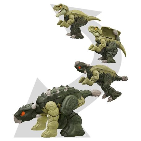 Jurassic World Fierce Changers - Tyrannosaurus Rex és Ankylosaurus átalakítható játékfigura