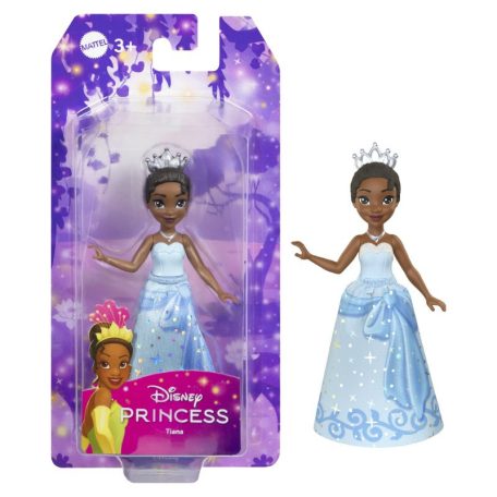 Disney Hercegnők - Mini Tiana hercegnő baba csillogó ruhában