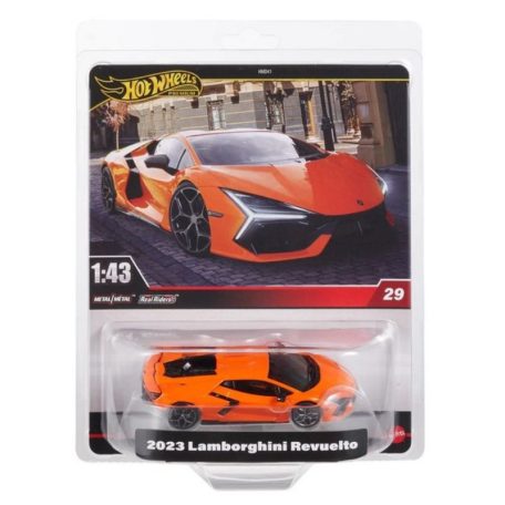 Hot Wheels Premium - Real Riders Metal 29 kisautó - 2023 Lamborghini Revuelto (1:43)