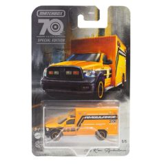   Matchbox 70 Years Special Edition - 2019 Ram Ambulance narancssárga kisautó